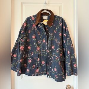 NWT Large Raisonnel Floral Printed Utility Jacket